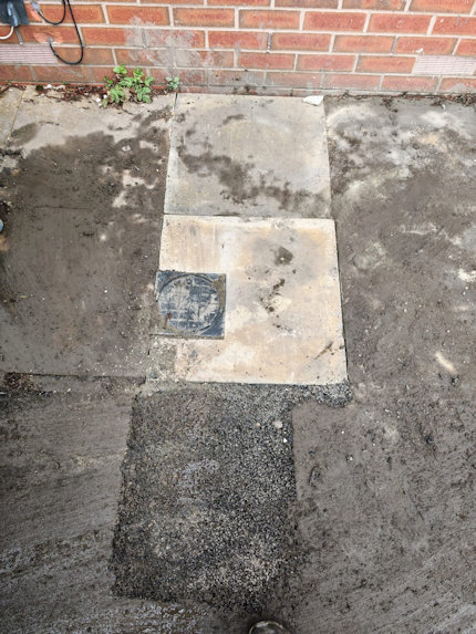 Repaired water mains pipe after leak detection