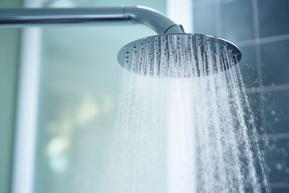 High pressure water in modern bathroom after water main replacement